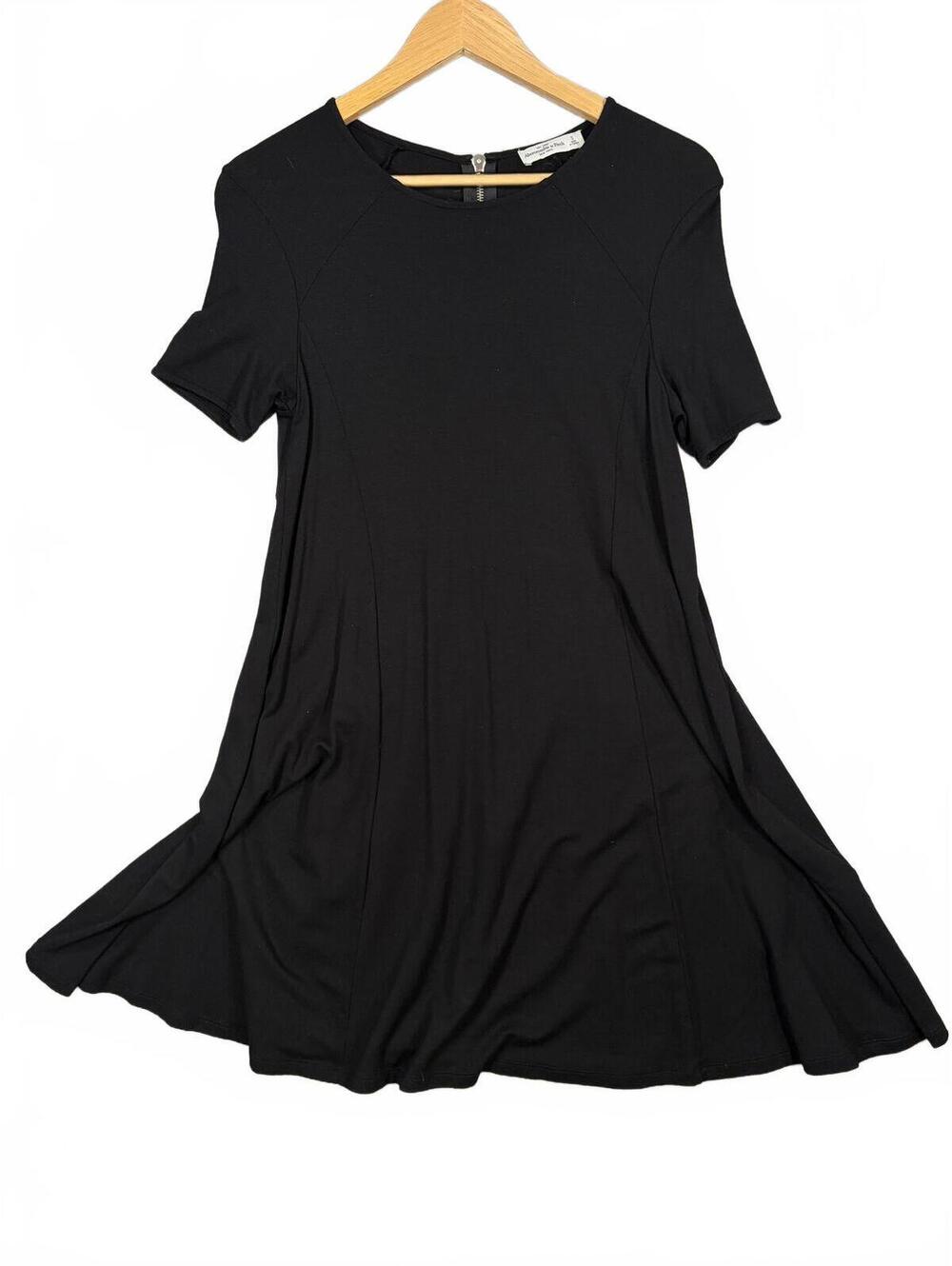 Abercrombie & Fitch Short Sleeve T-Shirt Dress Fit & Flare Size S Minimalist